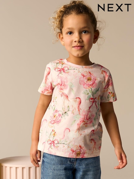 Pink Unicorn T-Shirt (3-16yrs) (E44327) | €6 - €10