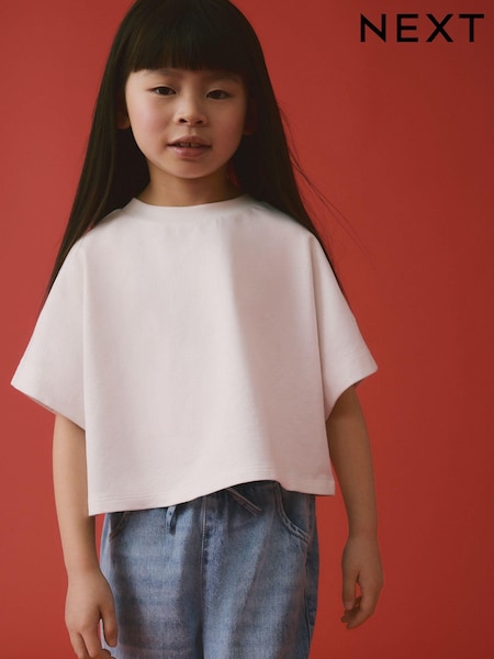 White Boxy T-Shirt (3-16yrs) (E44331) | EGP240 - EGP420