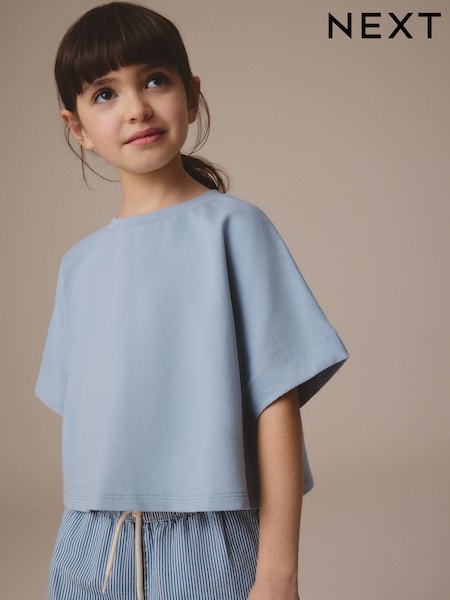 Blue Boxy T-Shirt (3-16yrs) (E44338) | R$ 40 - R$ 70