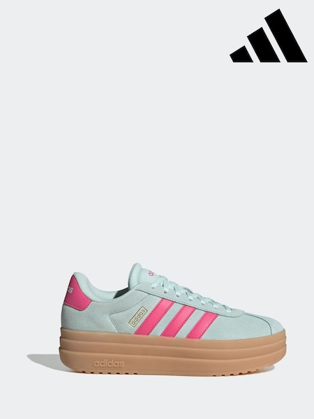 adidas Pink/Green VL Court Bold Trainers (E44373) | €89