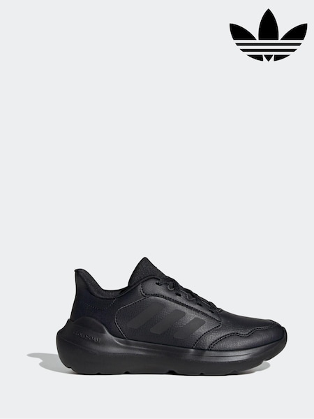 adidas Originals Black Tensaur Run 3 Synthetic Leather Trainers (E44395) | ₪151