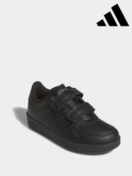 adidas Charcoal Black Hoops 4.0 Trainers (E44469) | R$ 275