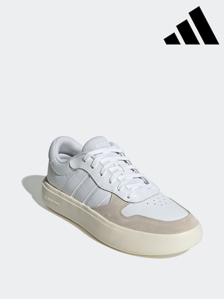 adidas White Litecourt Trainers (E44603) | R$ 640