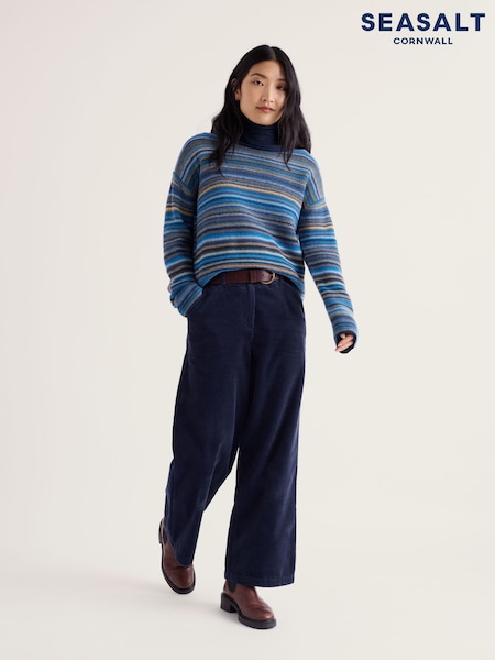 Blau - Seasalt Cornwall Fruity Striped Jumper