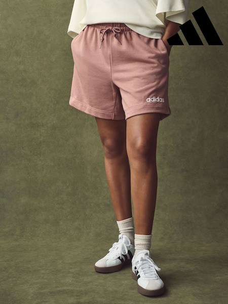 adidas Red Linear French Terry Shorts (E44630) | R$ 225