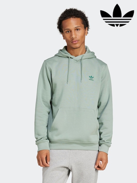 ירוק - Adidas Originals Trefoil Essentials Hoodie (E44685) | ‏251‏₪