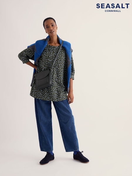 Green - Seasalt Cornwall Lerryn Printed A-line Tunic