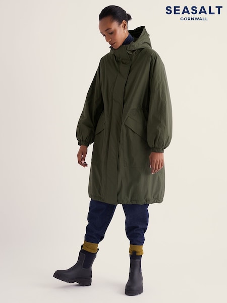 Grön - Seasalt Cornwall Path Maker Waterproof Raincoat