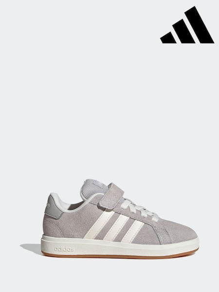 adidas Grey Light Grand Court 00s Trainers (E44699) | $46