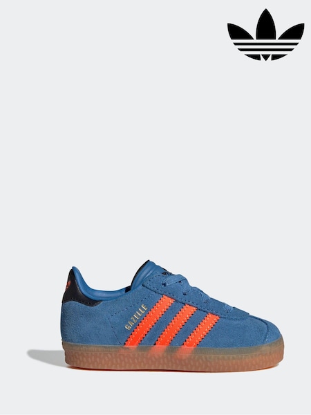 כחול  - Adidas Originals Gazelle Infant Kids Trainers (E44704) | ‏201‏₪