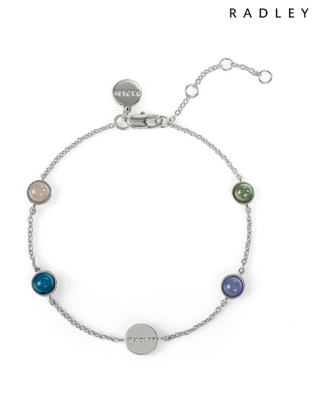 Silver - Radley Plated Multi Stone Bracelet