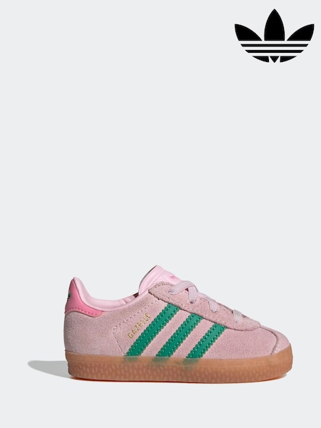 وردي - Adidas Originals Gazelle Infant Kids Trainers (E44742) | ‏233 د.إ.‏