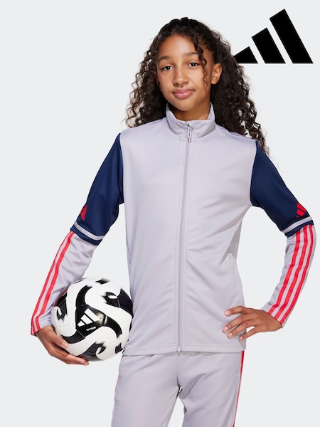 Harmaa - adidas Squadra 25 Zip Through Training Jacket (E44773) | €47