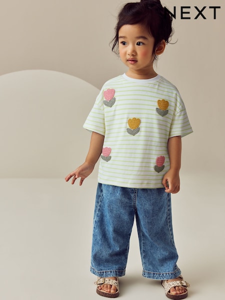 Yellow Flower Short Sleeve T-Shirt (3mths-7yrs) (E44979) | 371 UAH - 453 UAH