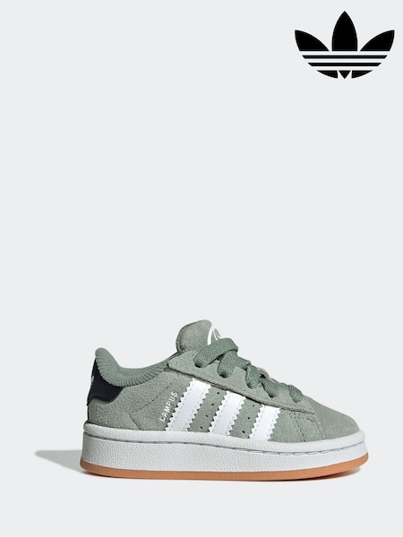 adidas Originals Dark Green Campus 00s Elastic Lace Trainers (E45009) | kr643