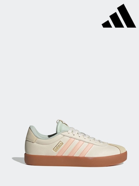 adidas White/Grey VL Court 3.0 Trainers (E45023) | R$ 590