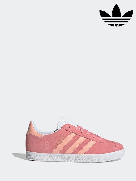 adidas Originals Dark Pink Junior Gazelle Trainers (E45031) | kr785