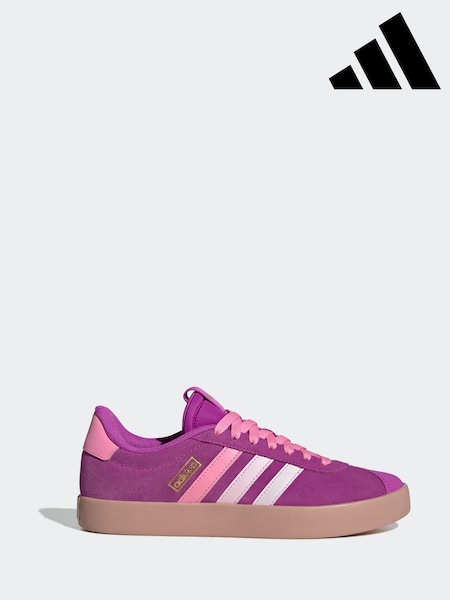 adidas Pink Dark VL Court 3.0 Trainers (E45033) | R$ 640