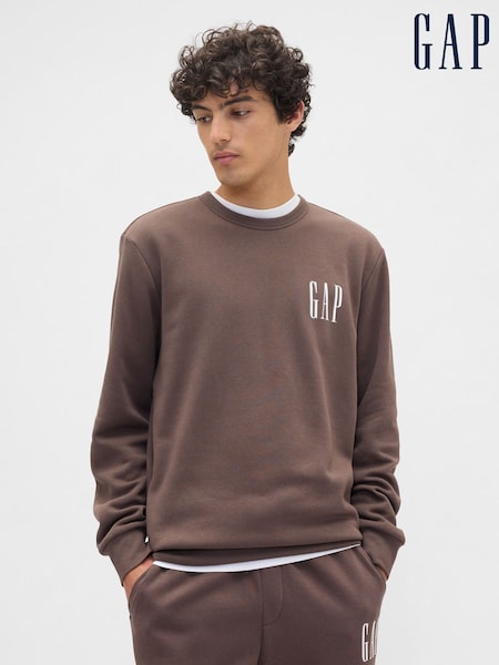 Brown - Regular Gap Logo Sweatshirt