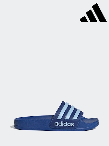 adidas Blue Kids Adilette Youth Sliders (E45042) | R$ 180