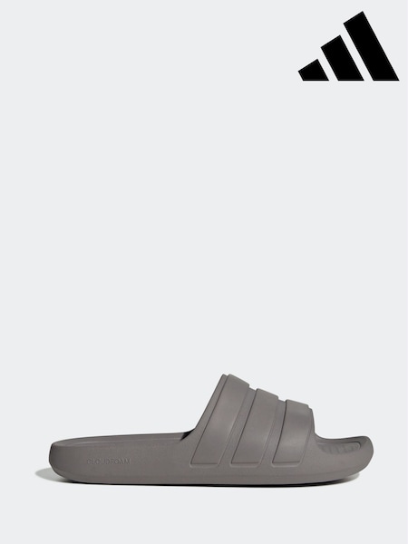 adidas Grey Adilette Flow Slides (E45049) | AED146