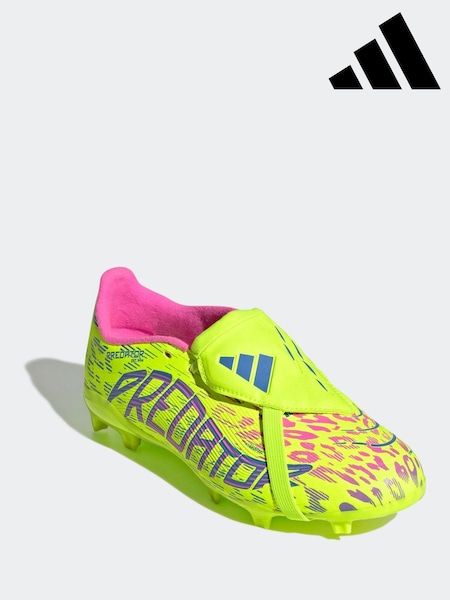 adidas Green Kids Predator League Fold-Over Tongue Firm Ground Boots (E45094) | R$ 590