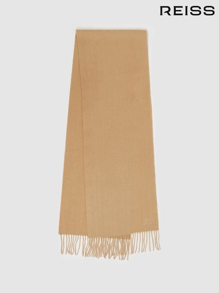 Weiches Camel - Reiss Picton Wool and Cashmere Scarf (E45192) | 89 €