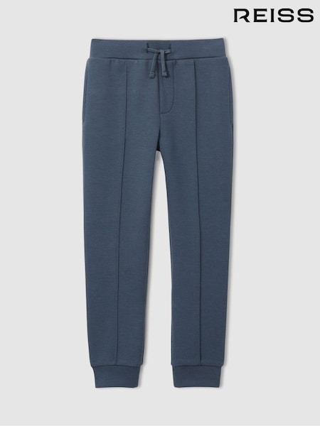 Reiss Dark Diesel Blue Premier 9-13 yrs Interlock Jersey Drawstring Joggers (E45205) | AED259