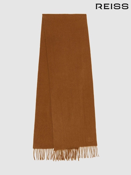 Tabakfarben - Reiss Picton Wool and Cashmere Scarf (E45218) | 89 €