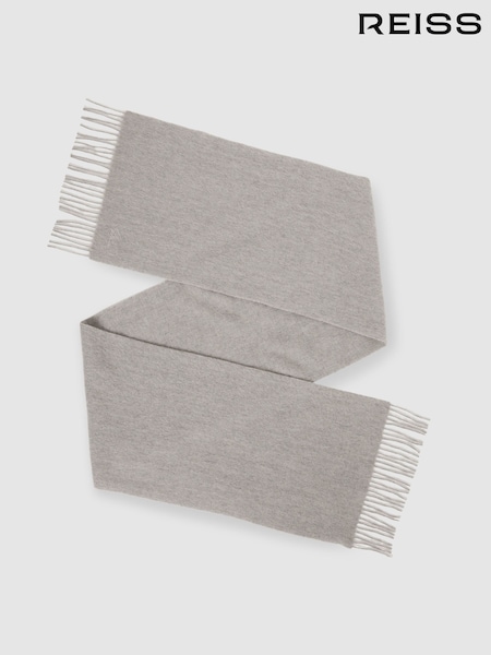 Hellgrau - Reiss Picton Wool and Cashmere Scarf (E45220) | 89 €