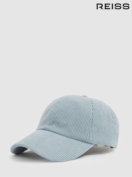 Azul suave - Reiss Benton Corduroy Baseball Cap (E45229) | 85 €