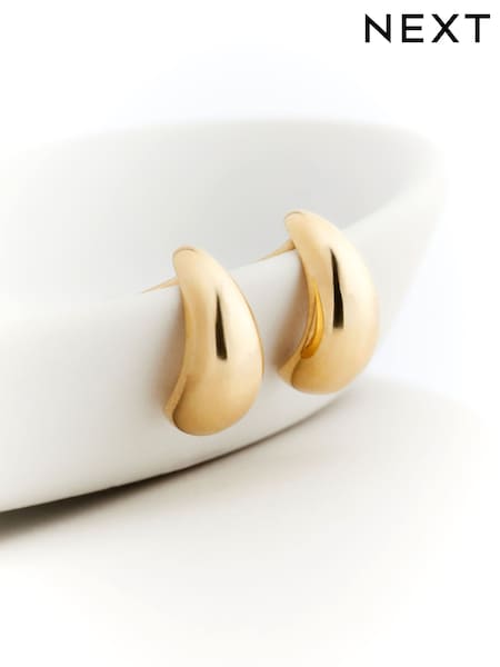 Gold Plated Sterling Silver Mini Teardrop Earrings (E45249) | $26