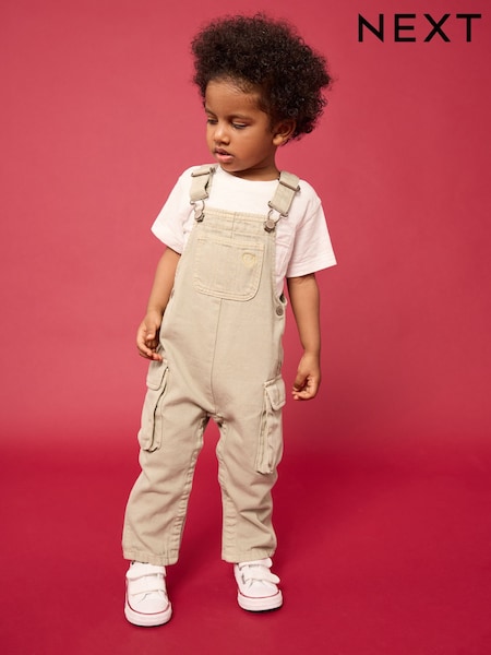 Stone Cargo 100% Cotton Dungarees (3mths-7yrs) (E45335) | $36 - $45
