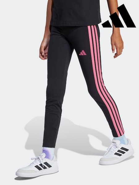 adidas Black 3 Stripe Essentials Leggings (E45526) | R$ 180