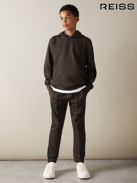 Reiss Chocolate Brown Premier 3-9 yrs Interlock Jersey Drawstring Joggers (E45566) | €30