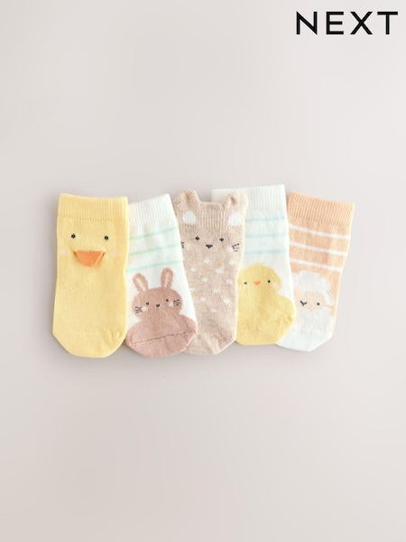Multicolor - Baby Socks 5 Pack (0mths-2yrs) (E45630) | 9 €