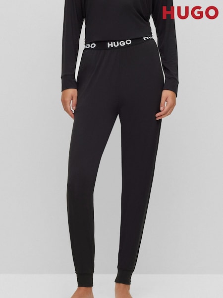 HUGO Black HUGO Logo Waistband Pyjama Bottoms  Stretch Jersey (E45635) | €44