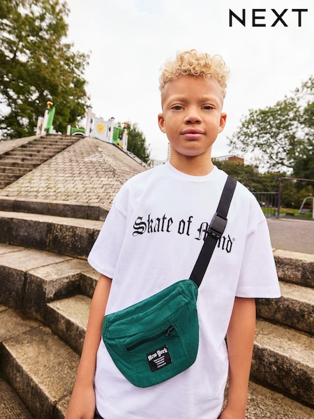 White Skate of Mind - Bag Pocket Short Sleeve T-Shirt (3-16yrs) (E45698) | ‏61 د.إ.‏ - ‏ 76‏ د.إ.