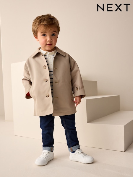 Neutral Shower Resistant Trench Coat (3mths-7yrs) (E45738) | R$ 255 - R$ 295