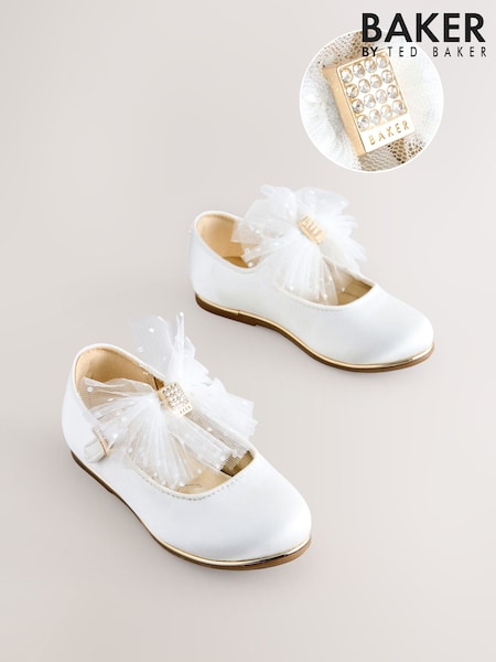 Baker by Ted Baker Girls Mary Jane Bow Occasion Shoes (E45760) | 194 QAR