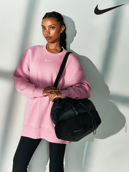 Nike Pink Oversized Phoenix Fleece Crew Neck Sweatshirt (E45784) | €42