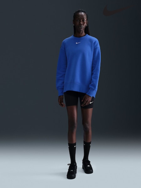 Nike Royal Blue Oversized Phoenix Fleece Crew Neck Sweatshirt (E45786) | €79