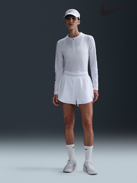 Nike White Dri-FIT Court Ace Advantage Tennis Shorts (E45804) | €92