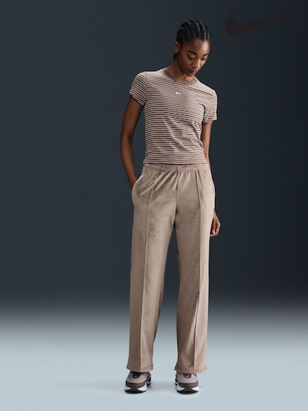 Nike Mid Rise Chill Knit Velour Joggers (E45863) | 312 LEI