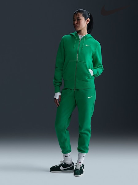 Stadium Green - Nike Phoenix Fleece Full Zip Hoodie (E45937) | €79