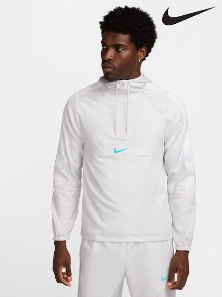 Vit/Svart - Nike Academy+ Training Anorak Jacket (E46036) | kr1 370