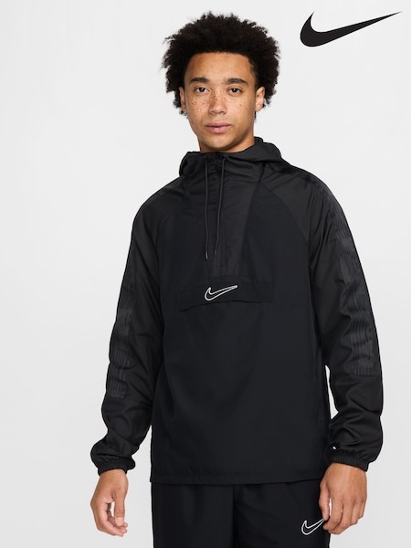 Svart - Nike Academy+ Training Anorak Jacket (E46044) | kr1 370