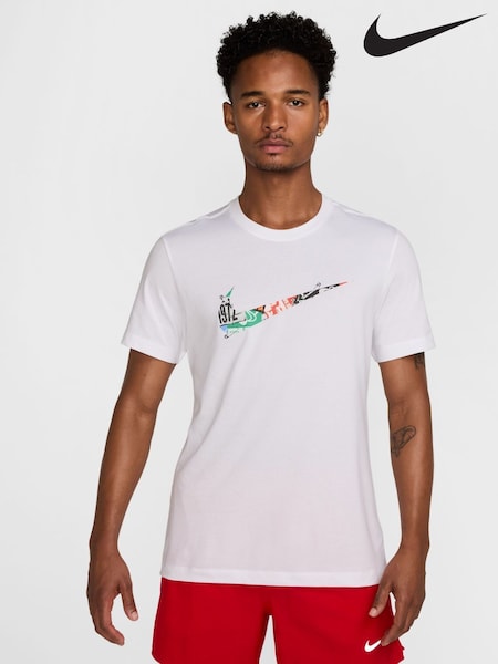 Nike White Dri-FIT Energy Running T-Shirt (E46082) | €44