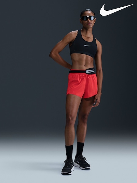 Nike Red Swift Dri-FIT Mid-Rise 2-in-1 Running Shorts (E46086) | €73