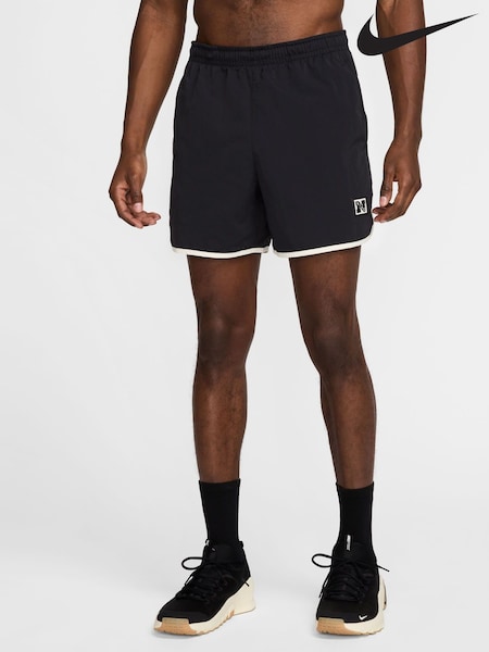 Nike Black Heritage Dri-FIT 5 inch Unlined Training Shorts (E46090) | €57